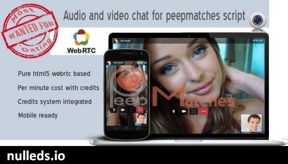 Audio and video chat - premium plugin for peepmatches