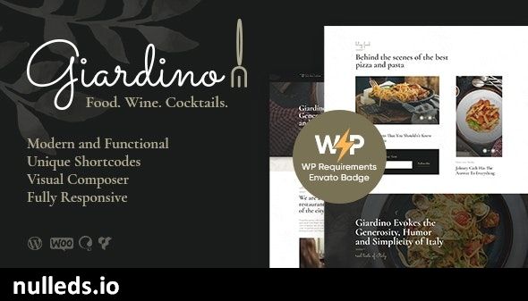 Giardino | An Italian Restaurant & Cafe WordPress Theme