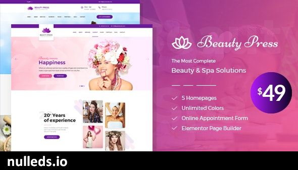 Beauty Salon Spa WordPress Theme