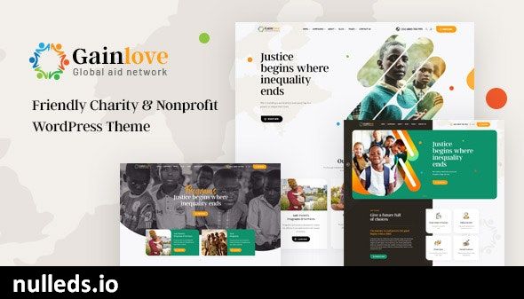 v1.0.9 Gainlove - Nonprofit Charity WordPress Theme