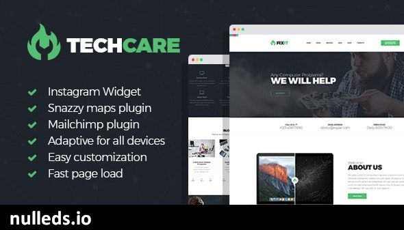 TechCare - Electronics Repair WordPress Theme