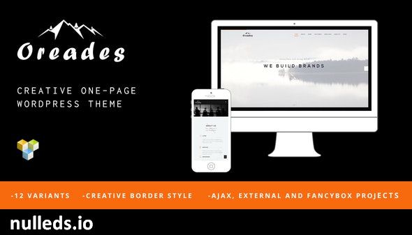 Oreades - Creative One-Page WordPress Theme