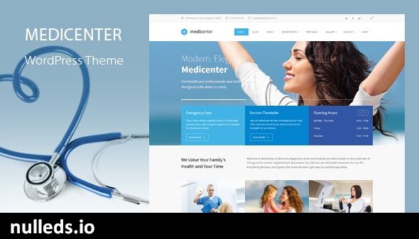 MediCenter - Health Medical Clinic WordPress Theme