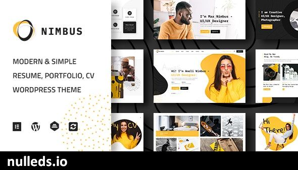 Nimbus - CV & Portfolio WordPress Theme