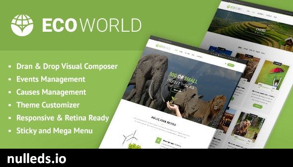 Eco World - Nature and Environmental WordPress Theme