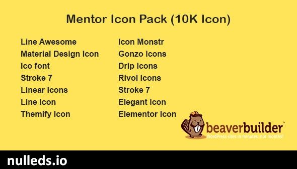 Mentor Icon Pack for Beaver Page Builder