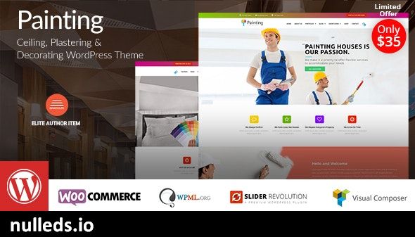 Painting - Ceiling & Decorating WordPress Theme