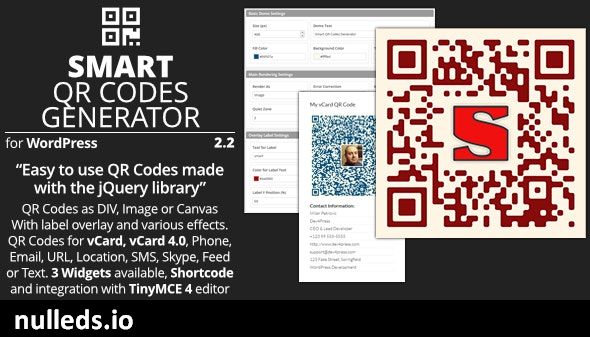 Smart QR Codes Generator - Plugin for WordPress