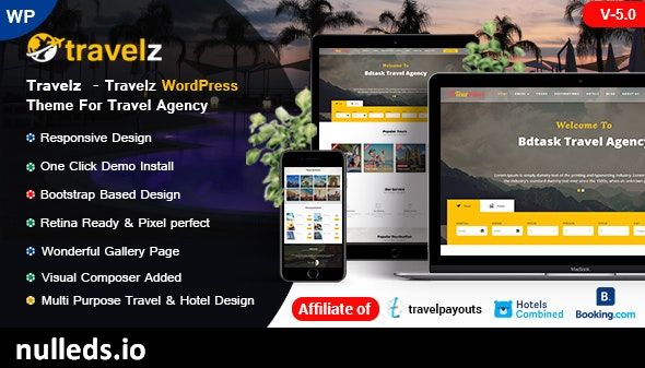 Travelz - WordPress Theme for Tour Agency