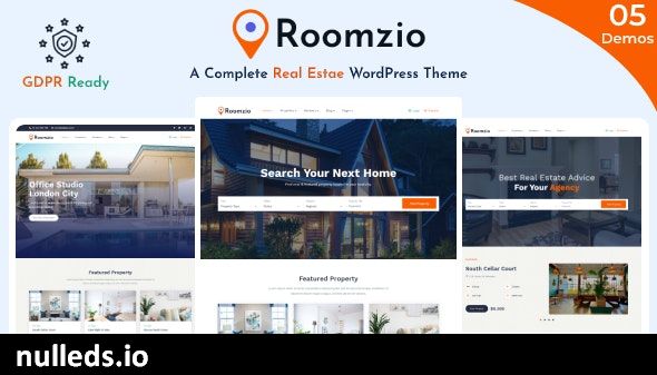 Roomzio - Real Estate WordPress Theme