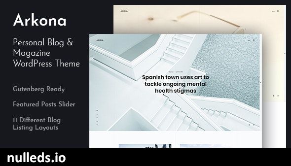 Arkona - Personal Blog & Magazine WordPress Theme