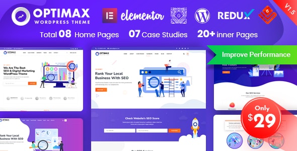 Optimax - SEO & Marketing WordPress Theme