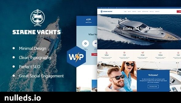 Sirene | Yacht Charter Services & Boat Rental WordPress Theme