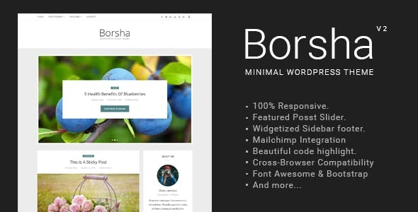 Borsha - Responsive Minimal Blog Theme