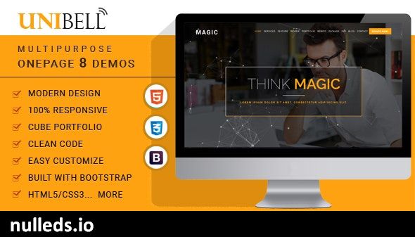 Unibell - Multipurpose Onepage WordPress Theme