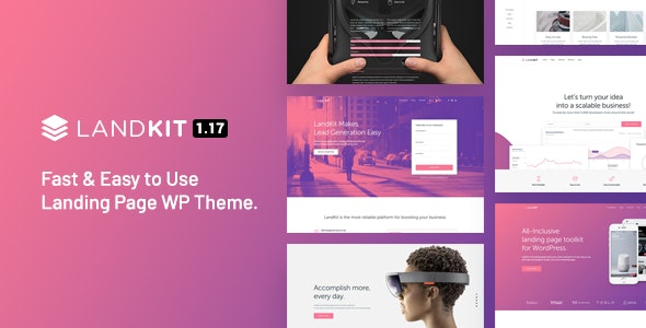 Landkit - WordPress Landing Page Theme