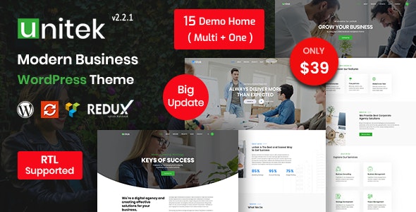 Unitek - Business WordPress Theme