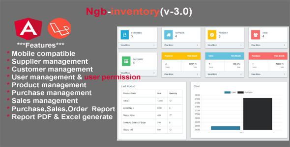 inventory angular with  laravel