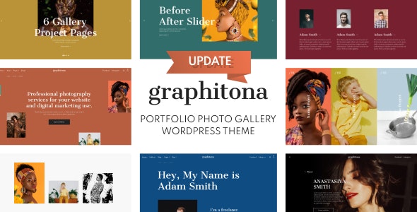 Graphitona - Portfolio Photo Gallery WordPress Theme