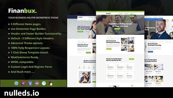 Finanbux - Responsive Business WordPress Theme