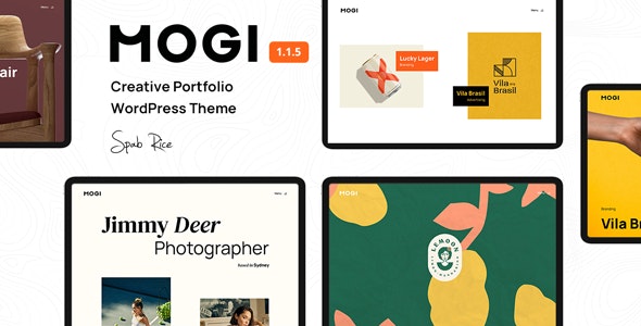 Mogi - A Creative Portfolio / Agency WordPress Theme