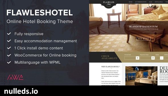 Flawleshotel - Online Hotel Booking Theme