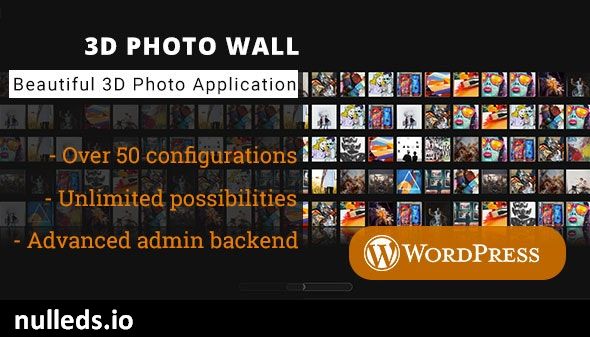 3D Photo Wall - WordPress Media Plugin