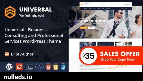 Universal - Business Consulting and Professional Services WordPress Theme