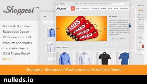 Shoppest - Responsive WooCommerce WordPress Theme