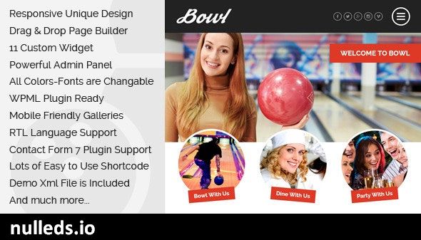 Bowl - Responsive Bowling Center WordPress Theme