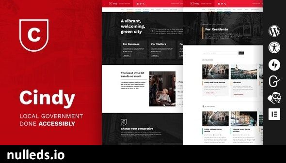 Cindy - Accessible Local Government WordPress Theme