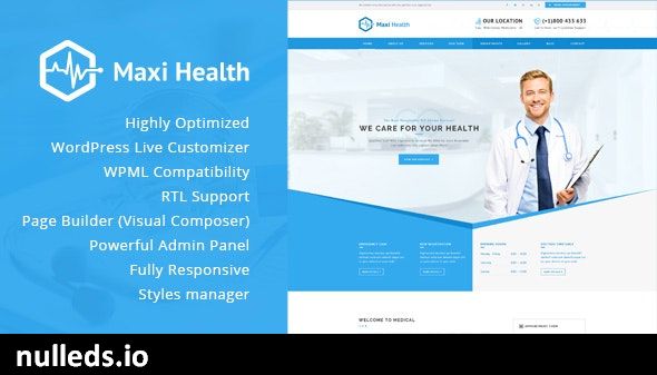 Maxi Health - Responsive Medical WordPress Theme