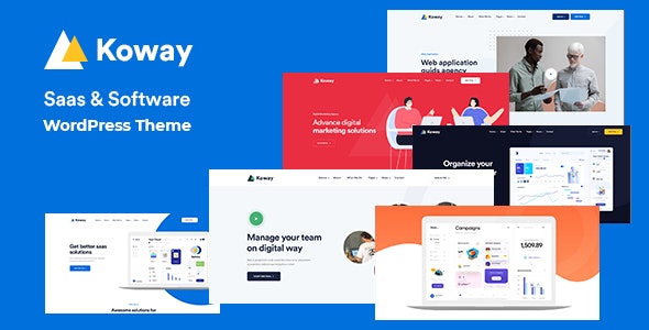 Koway - Saas Landing Page WordPress Theme + RTL