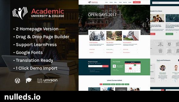 Academic - Education WordPress Theme