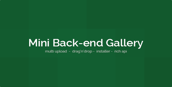 Mini Back-end Gallery