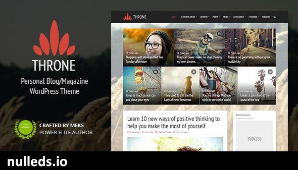 v2.1 Throne - Personal Blog WordPress Theme