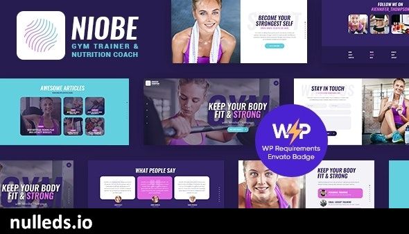 Niobe | A Gym Trainer & Nutrition Coach WordPress Theme