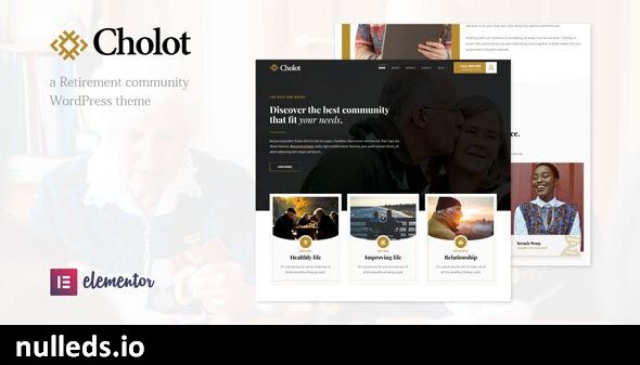 Cholot - Retirement Community WordPress Theme