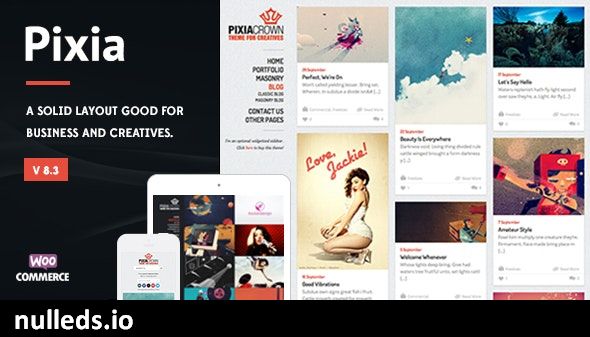 Pixia - Showcase WordPress Theme