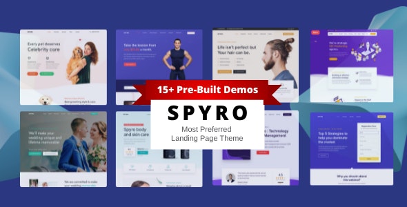 Spyro - Marketing Landing Page WordPress Theme