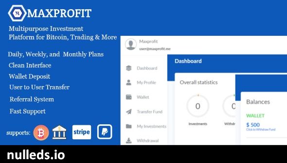 v6.2 Max Profit - Online Multipurpose Investment Platform