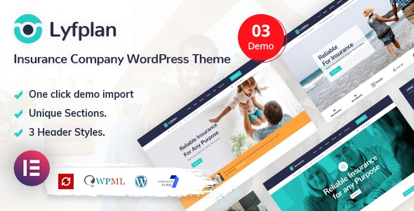 Lyfplan - Insurance WordPress Theme