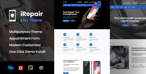 Download Latest iRepair v3.0.0 Mobile & Electronic Repair WordPress Theme