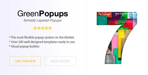 Download Latest Green Popups (formerly Layered Popups) v7.51 Popup Plugin for WordPress