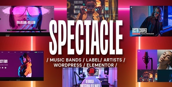 Download Latest Spectacle v1.4.19 Music WordPress Theme